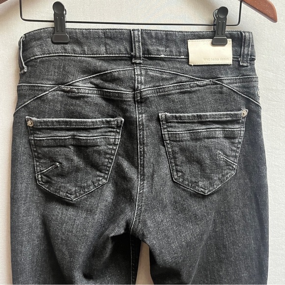 Mac Hemp Denim Mid Rise Women's Black Slim Jeans Sz 30 - Picture 5 of 14